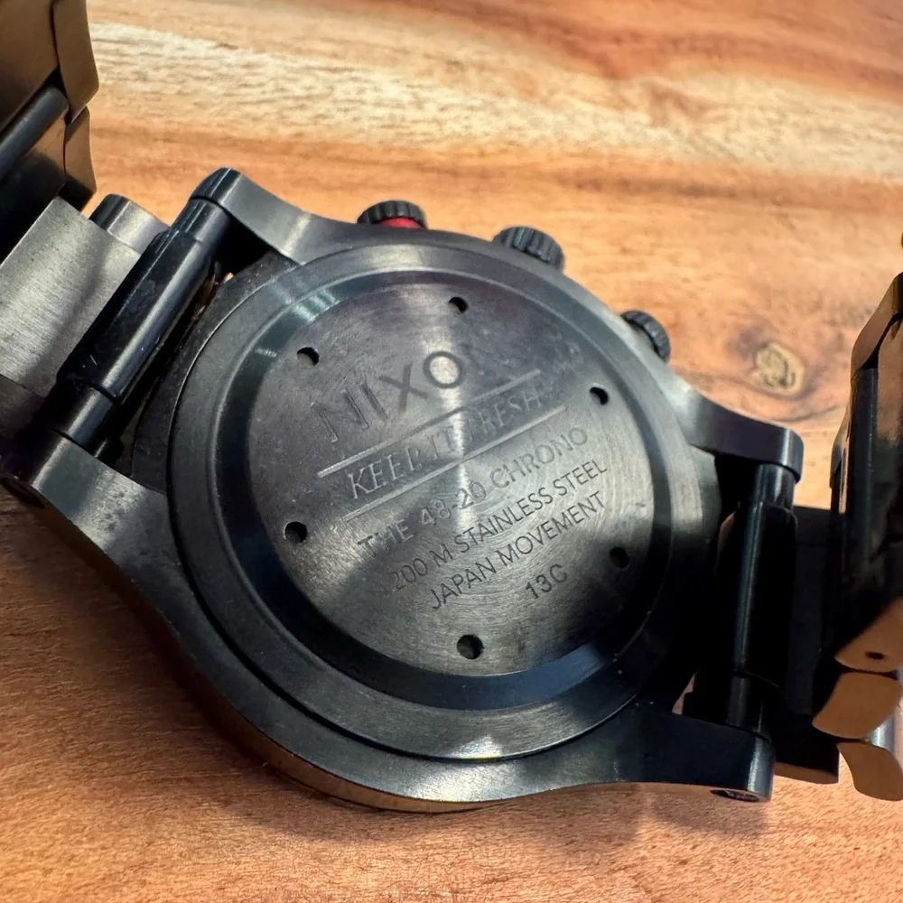Nixon keep it fresh the 48-20 chrono 200m stainless steel japan movement 13C - Picture 5 of 7